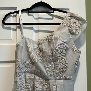 BCBG gold combo one shoulder dress. Size 4